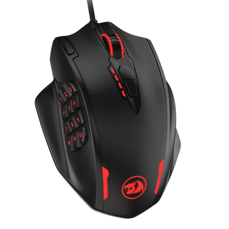 Redragon M908 Impact, 18 Buttons, 5 Memory Modes, 8 Tunning Weights, 16 Million RGB Color Backlit, MMO Wired Gaming Mouse Redragon M908 Impact, 18 Buttons, 5 Memory Modes, 8 Tunning Weights, 16 Million RGB Color Backlit, MMO Wired Gaming Mouse